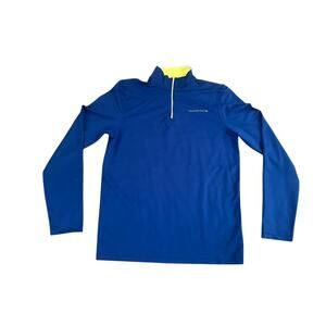 Vineyard Vines Performance Kids XL 1/4 Zip Blue Pullover L/S Shirt